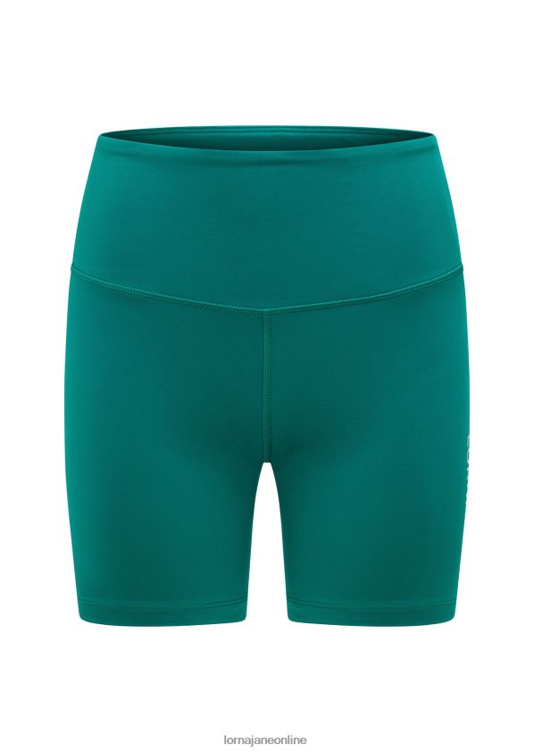 Lorna Jane Lotus No Chafe 16cm Fahrradshorts ZR60X170 Bekleidung dunkles Blaugrün Frauen