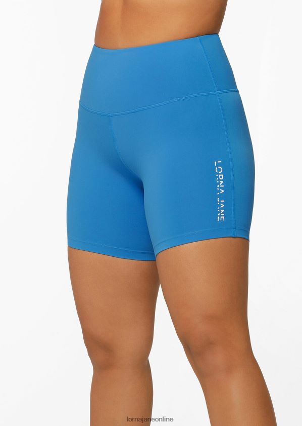 Lorna Jane Lotus No Chafe 16cm Fahrradshorts ZR60X367 Bekleidung Kornblume Frauen