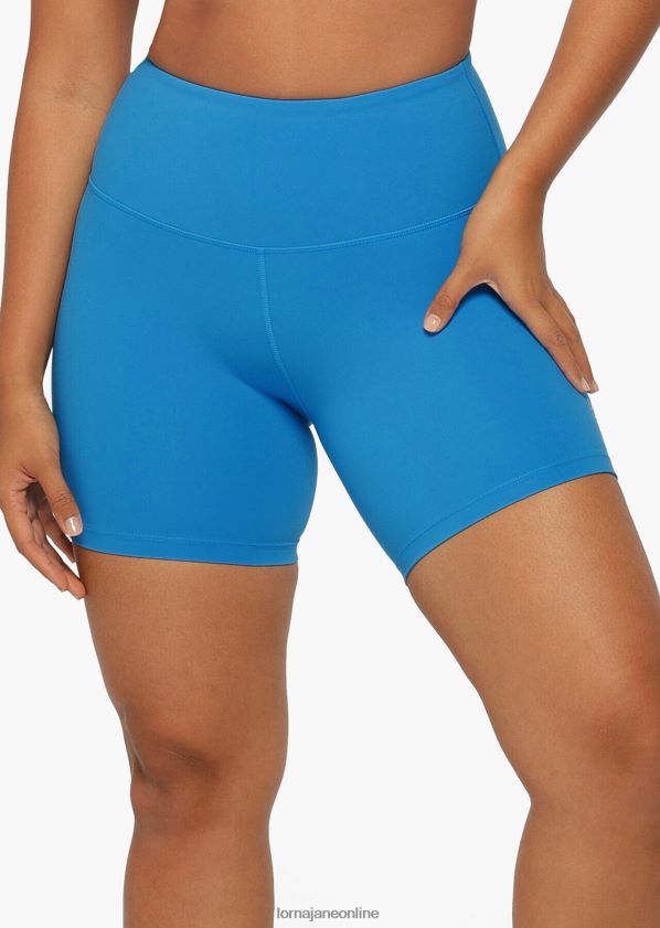 Lorna Jane Lotus No Chafe 16cm Fahrradshorts ZR60X367 Bekleidung Kornblume Frauen