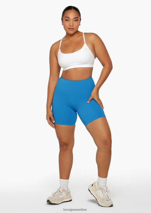 Lorna Jane Lotus No Chafe 16cm Fahrradshorts ZR60X367 Bekleidung Kornblume Frauen