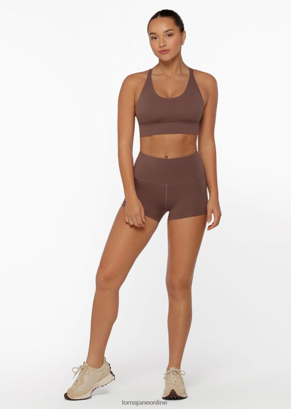 Lorna Jane Lotus No Chafe 7cm Fahrradshorts ZR60X401 Bekleidung Stein Frauen