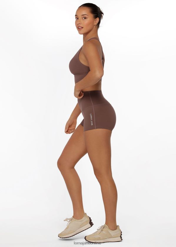 Lorna Jane Lotus No Chafe 7cm Fahrradshorts ZR60X401 Bekleidung Stein Frauen