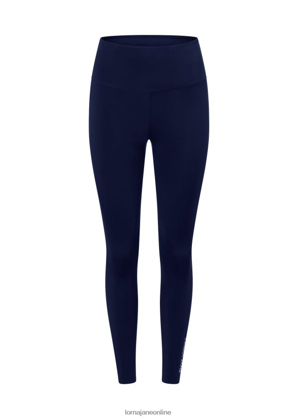 Lorna Jane Lotus No Chafe Cool Touch Ankle Biter Leggings ZR60X189 Bekleidung Französische Marine Frauen