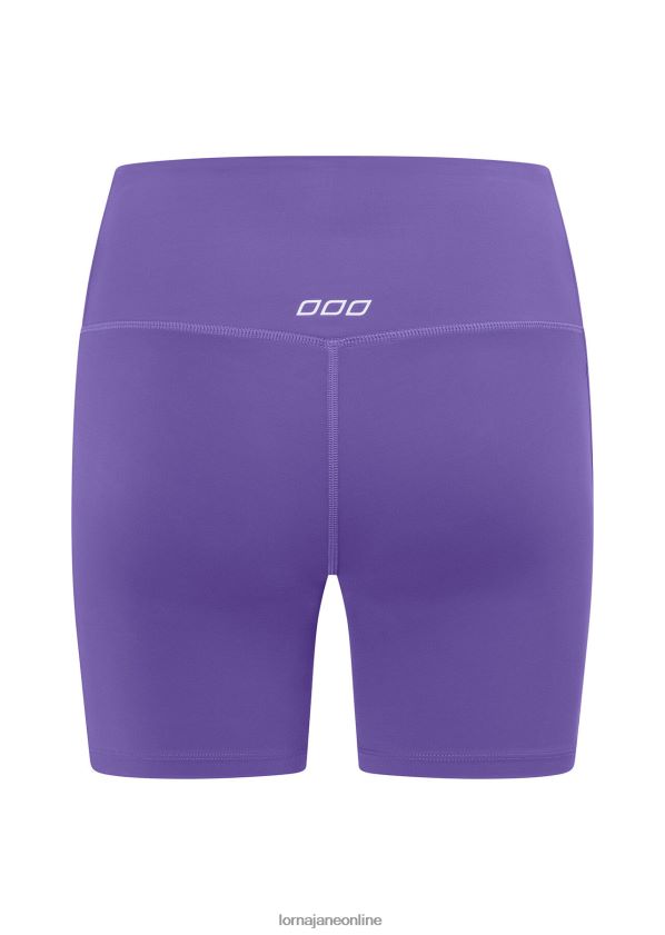 Lorna Jane Lotus No Chafe Cool Touch Fahrradshorts ZR60X183 Bekleidung Ultraviolett Frauen