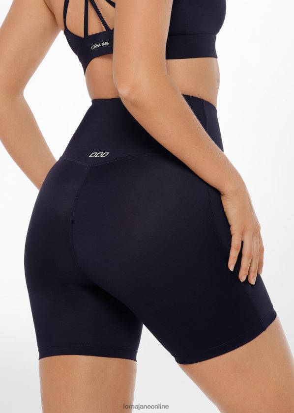 Lorna Jane Lotus No Chafe Cool Touch Fahrradshorts ZR60X184 Bekleidung Französische Marine Frauen