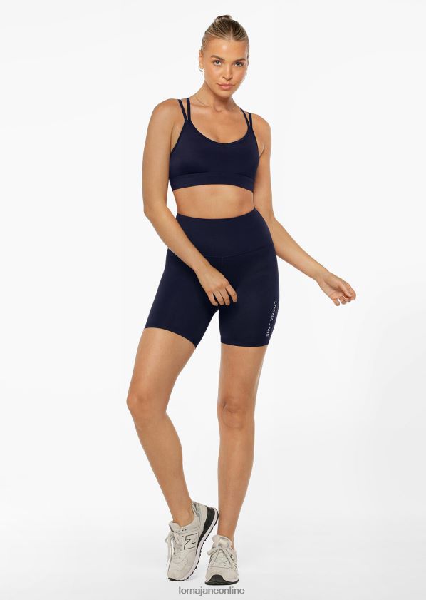 Lorna Jane Lotus No Chafe Cool Touch Fahrradshorts ZR60X184 Bekleidung Französische Marine Frauen