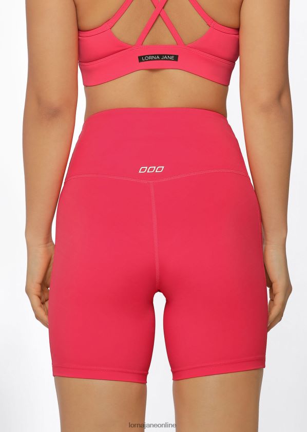 Lorna Jane Lotus No Chafe Cool Touch Fahrradshorts ZR60X202 Bekleidung Neon-Himbeere Frauen
