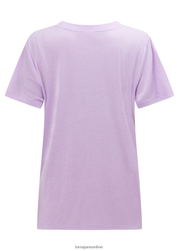 Lorna Jane Lotus-T-Shirt ZR60X215 Bekleidung heller Lavendel Frauen