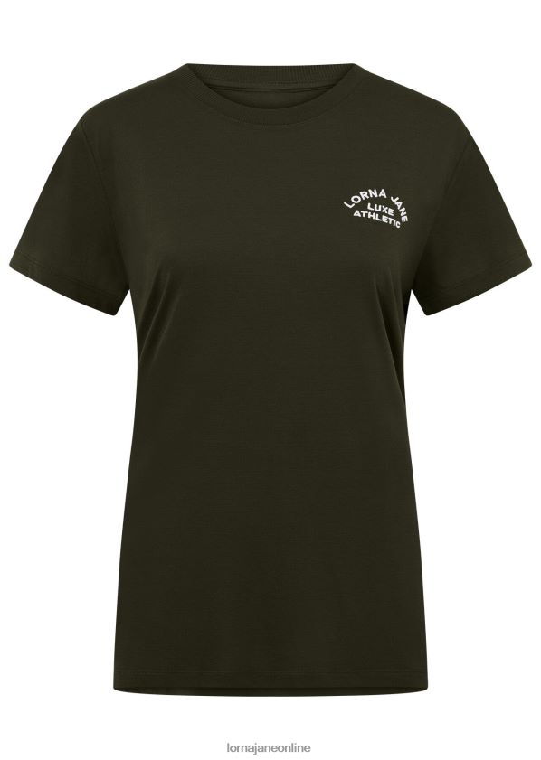 Lorna Jane Lotus-T-Shirt ZR60X29 Bekleidung Luxusgrün Frauen