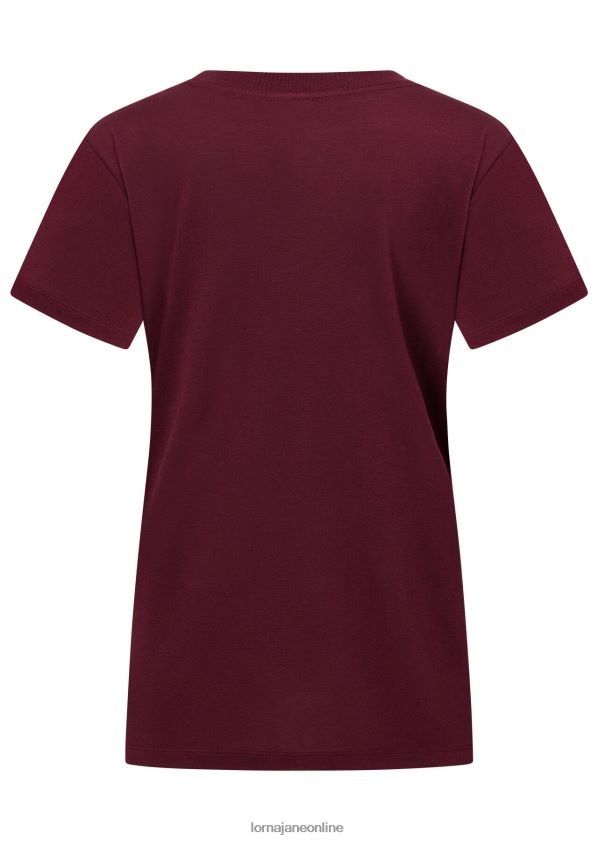 Lorna Jane Lotus-T-Shirt ZR60X30 Bekleidung kastanienbraun Frauen