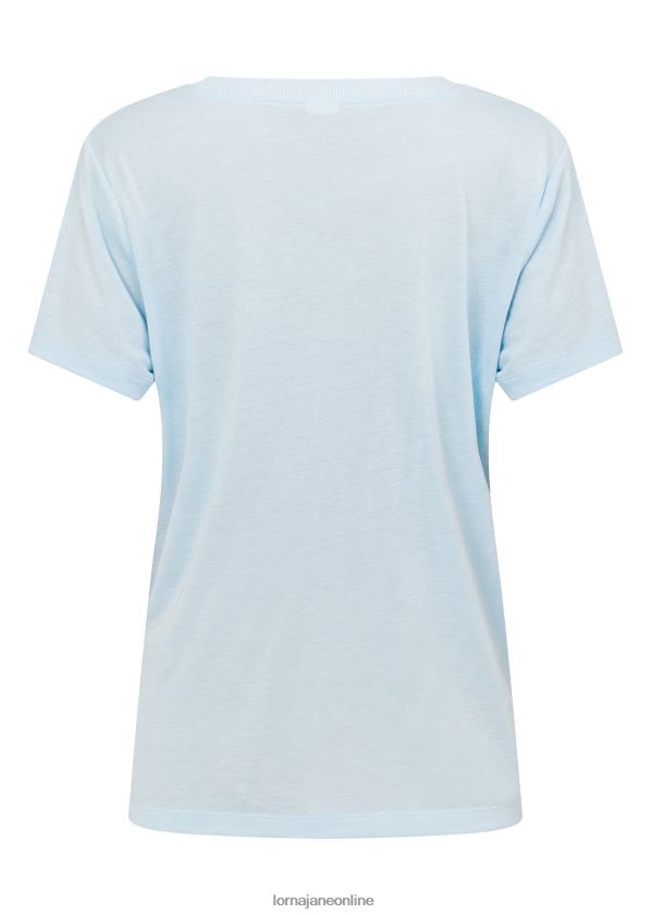 Lorna Jane Lotus-T-Shirt ZR60X349 Bekleidung blauer Himmel Frauen