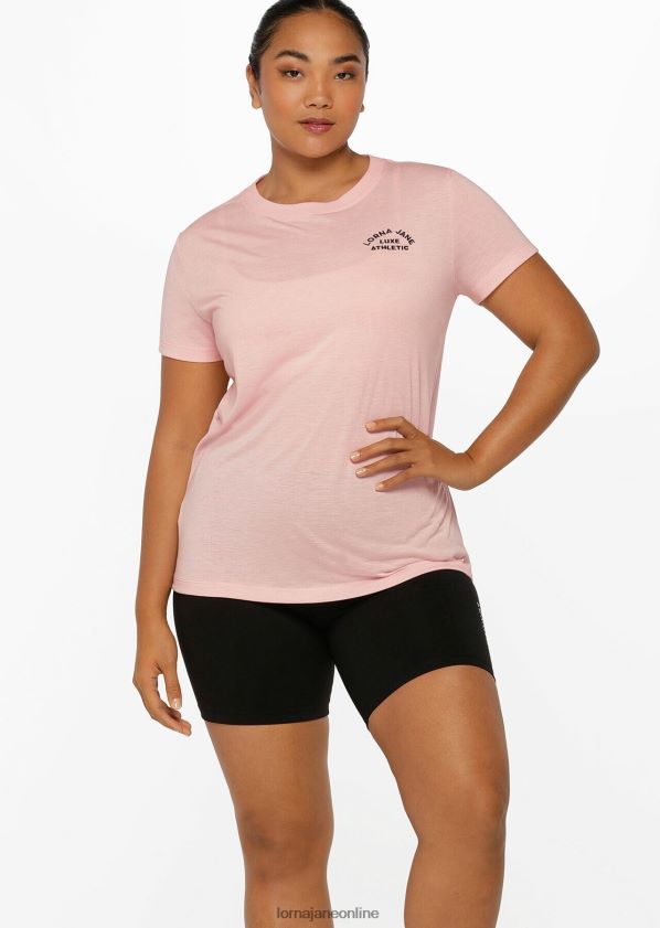 Lorna Jane Lotus-T-Shirt ZR60X454 Bekleidung Pfingstrose Frauen