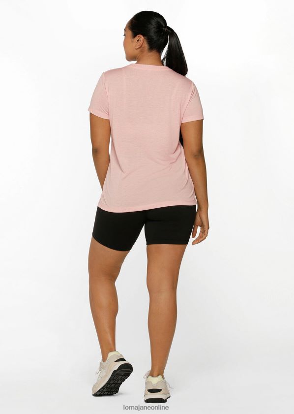 Lorna Jane Lotus-T-Shirt ZR60X454 Bekleidung Pfingstrose Frauen