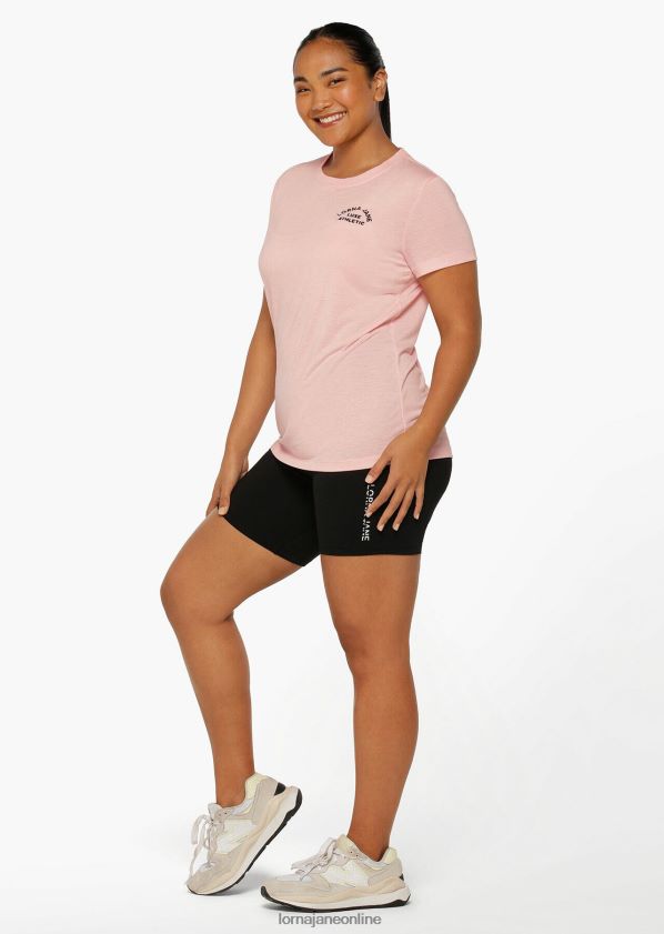 Lorna Jane Lotus-T-Shirt ZR60X454 Bekleidung Pfingstrose Frauen