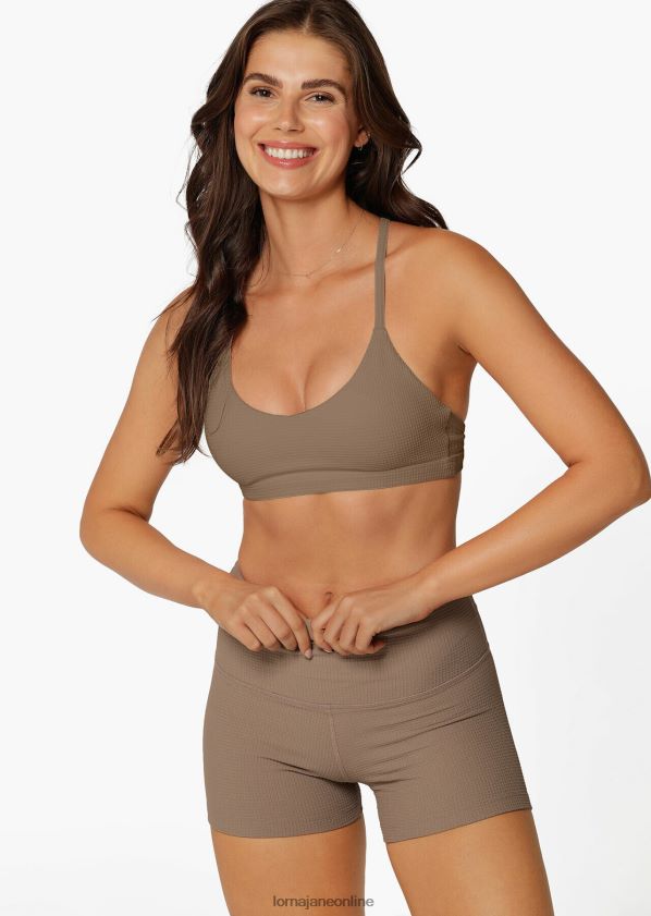 Lorna Jane Lounge-Waffel-Bralette ZR60X233 Bekleidung Knochen Frauen