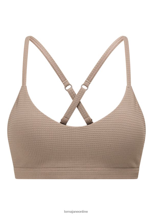 Lorna Jane Lounge-Waffel-Bralette ZR60X233 Bekleidung Knochen Frauen