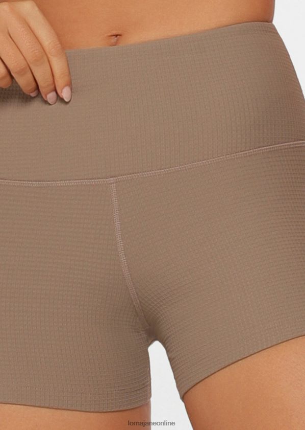 Lorna Jane Lounge Waffel freche Shorts ZR60X245 Bekleidung Knochen Frauen