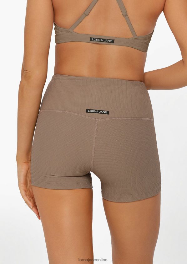 Lorna Jane Lounge Waffel freche Shorts ZR60X245 Bekleidung Knochen Frauen