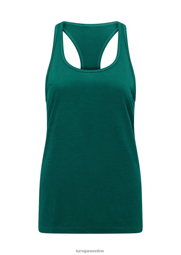 Lorna Jane Lässiges Fitness-Tanktop ZR60X197 Bekleidung dunkles Blaugrün Frauen