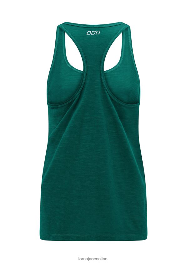 Lorna Jane Lässiges Fitness-Tanktop ZR60X197 Bekleidung dunkles Blaugrün Frauen