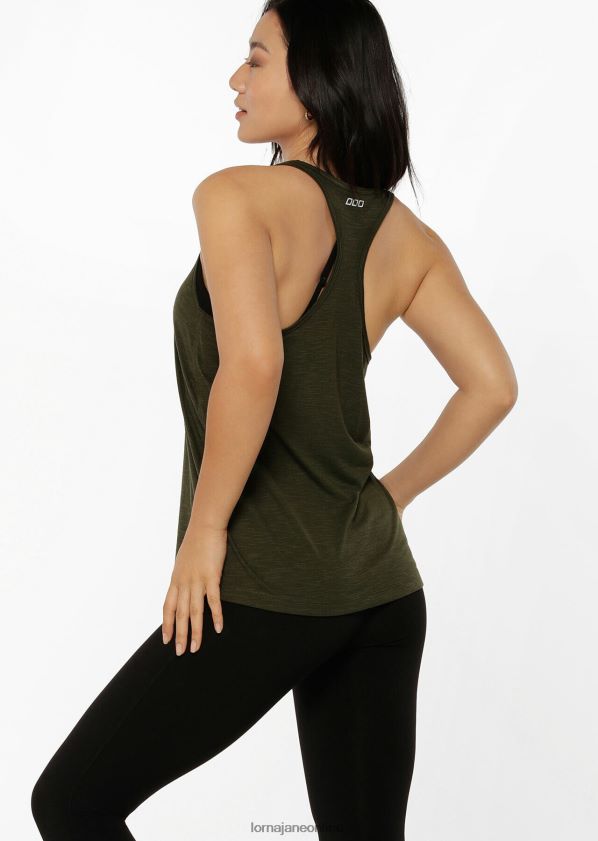 Lorna Jane Lässiges Fitness-Tanktop ZR60X198 Bekleidung Luxusgrün Frauen