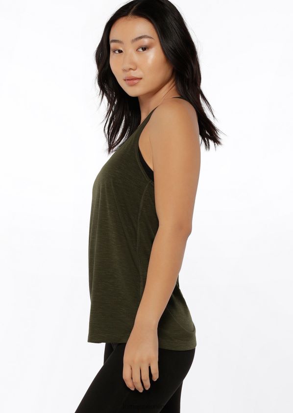 Lorna Jane Lässiges Fitness-Tanktop ZR60X198 Bekleidung Luxusgrün Frauen
