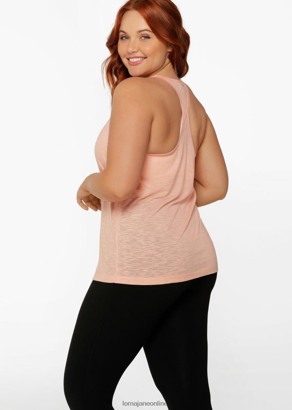 Lorna Jane Lässiges Fitness-Tanktop ZR60X252 Bekleidung blasser Pfirsich Frauen