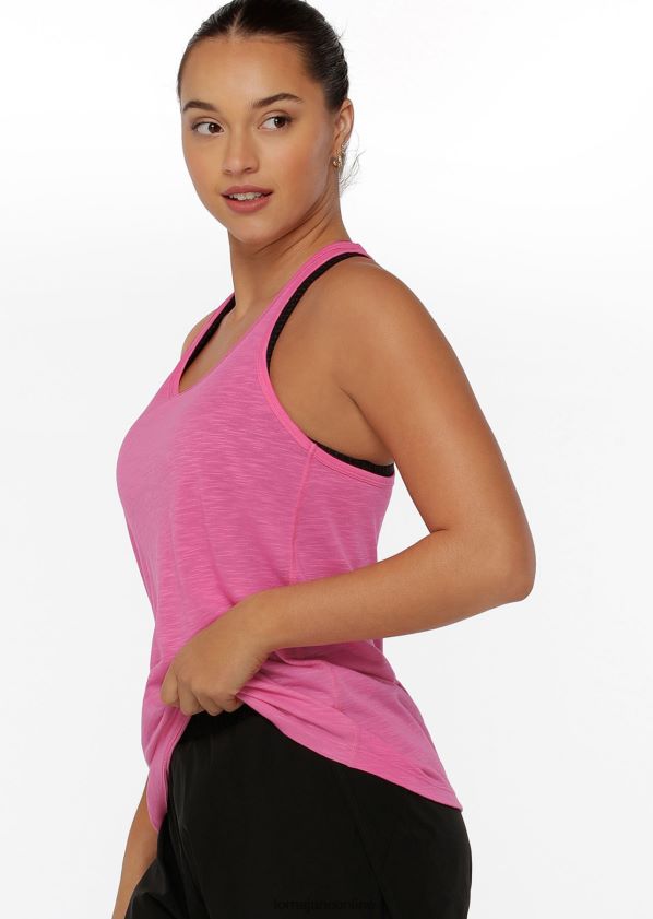 Lorna Jane Lässiges Fitness-Tanktop ZR60X371 Bekleidung Milchshake Frauen