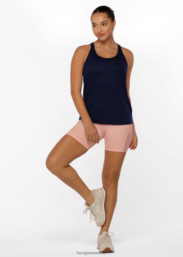 Lorna Jane Lässiges Fitness-Tanktop ZR60X373 Bekleidung Französische Marine Frauen