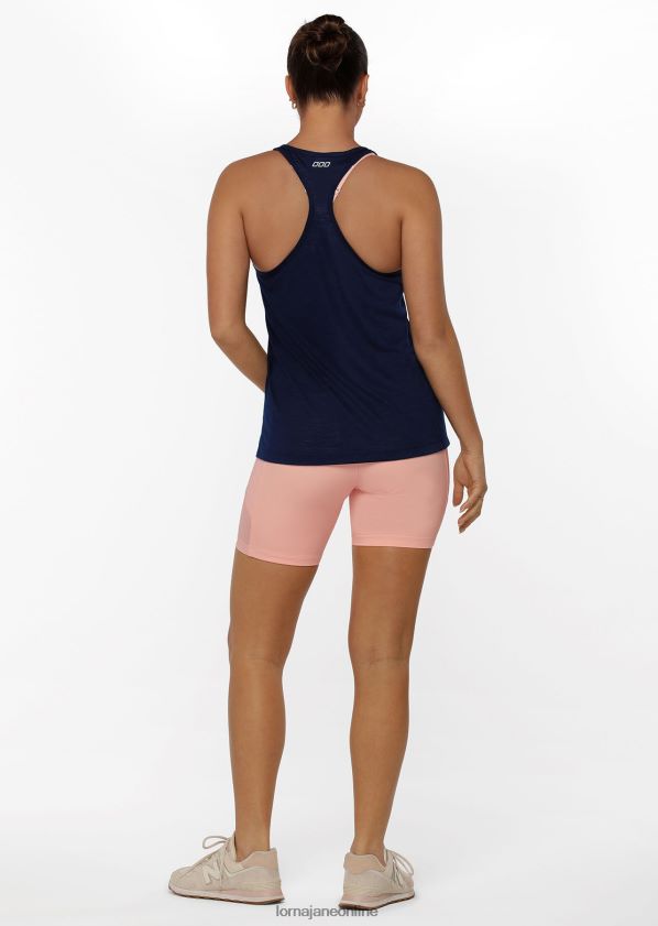 Lorna Jane Lässiges Fitness-Tanktop ZR60X373 Bekleidung Französische Marine Frauen