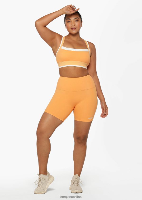 Lorna Jane Mango-Spleiß-Sport-BH ZR60X307 Bekleidung goldene Stunde Frauen