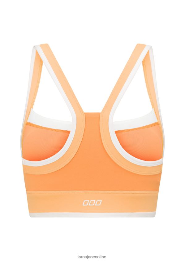 Lorna Jane Mango-Spleiß-Sport-BH ZR60X307 Bekleidung goldene Stunde Frauen