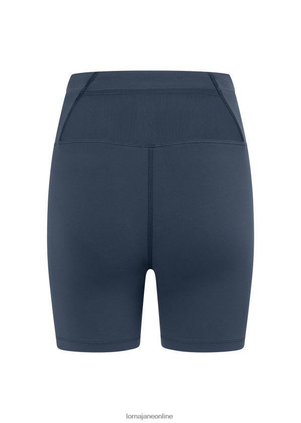 Lorna Jane Mesh-Handy-Pocket-Bike-Shorts ZR60X313 Bekleidung blasses Indigo Frauen