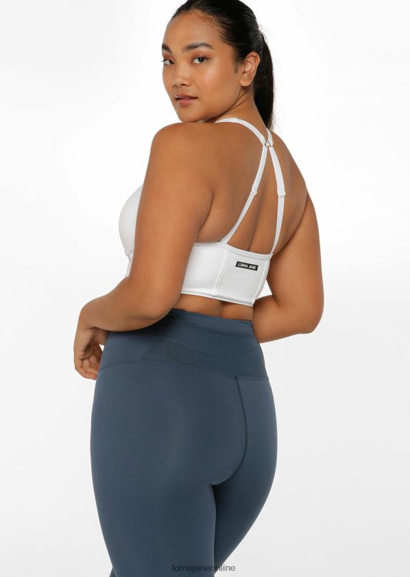 Lorna Jane Mesh-Longline-BH ZR60X293 Bekleidung Weiß Frauen