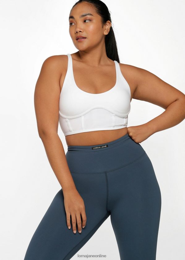 Lorna Jane Mesh-Longline-BH ZR60X293 Bekleidung Weiß Frauen