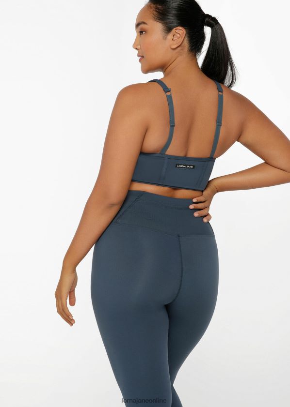 Lorna Jane Mesh-Longline-BH ZR60X294 Bekleidung blasses Indigo Frauen