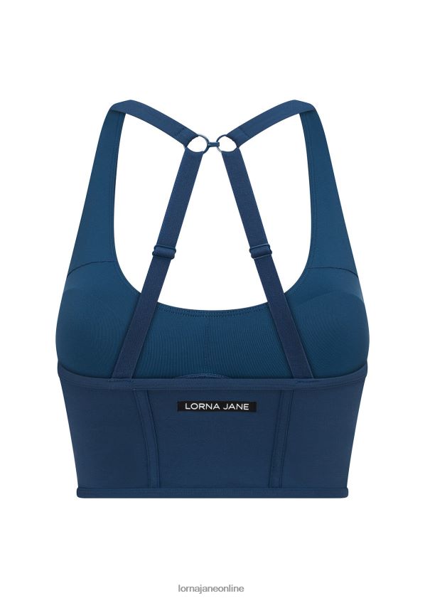Lorna Jane Mesh-Longline-BH ZR60X294 Bekleidung blasses Indigo Frauen