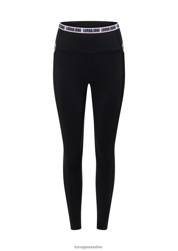 Lorna Jane Metaverse recycelte Knöchelbeißer-Leggings mit scheuerfreier Tasche ZR60X219 Bekleidung Schwarz Frauen
