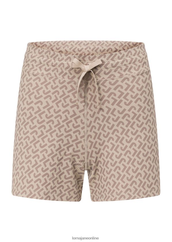 Lorna Jane Monogrammierte Rib-Kick-Shorts ZR60X248 Bekleidung Monogrammdruck Frauen