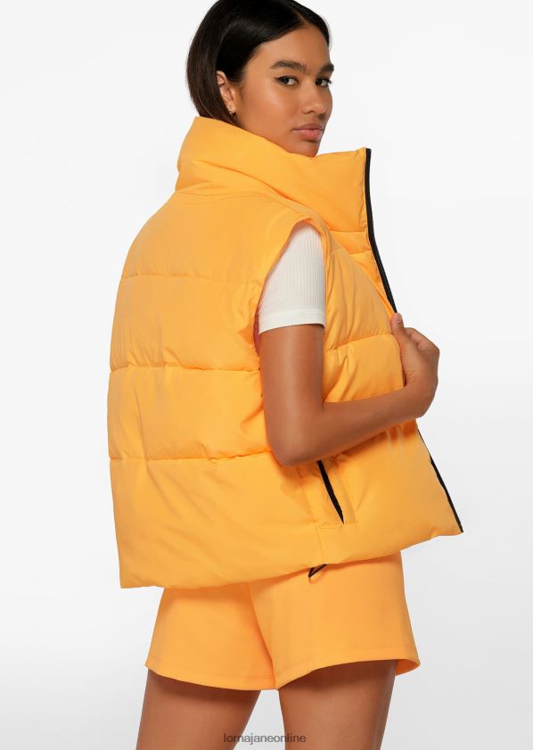 Lorna Jane Motion-Pufferweste ZR60X19 Bekleidung Mango Sorbet Frauen