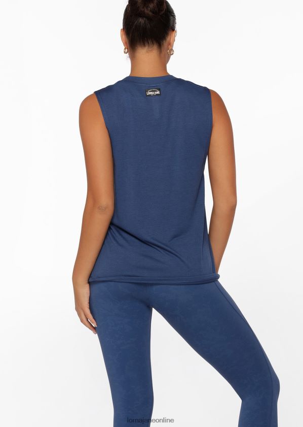Lorna Jane Muskeltank ausschalten ZR60X487 Bekleidung Indigo Frauen