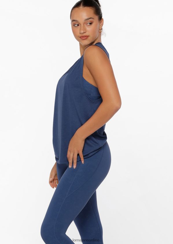 Lorna Jane Muskeltank ausschalten ZR60X487 Bekleidung Indigo Frauen