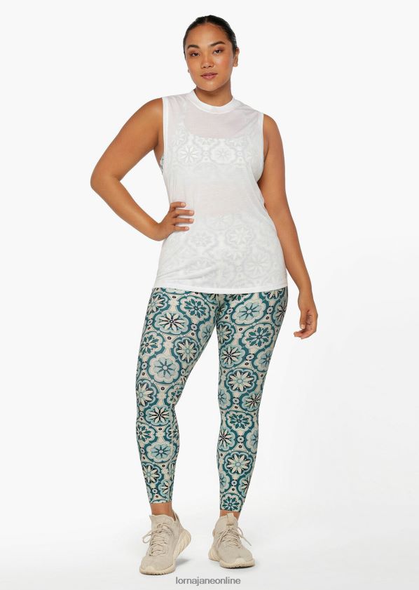 Lorna Jane Muskeltank mit Ausschnitt ZR60X342 Bekleidung Weiß Frauen