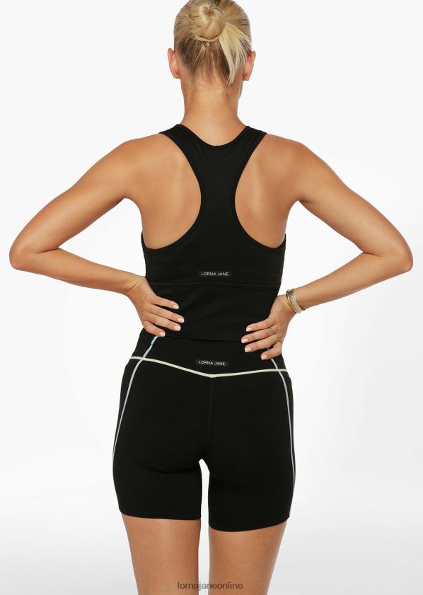 Lorna Jane Nahtloses konturgeschnittenes Tanktop ZR60X74 Bekleidung Schwarz Frauen