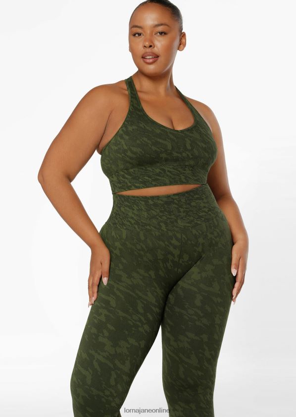 Lorna Jane Nehmen Sie einen nahtlosen Sport-BH zum Wandern ZR60X46 Bekleidung Gelände-Jacquard Frauen