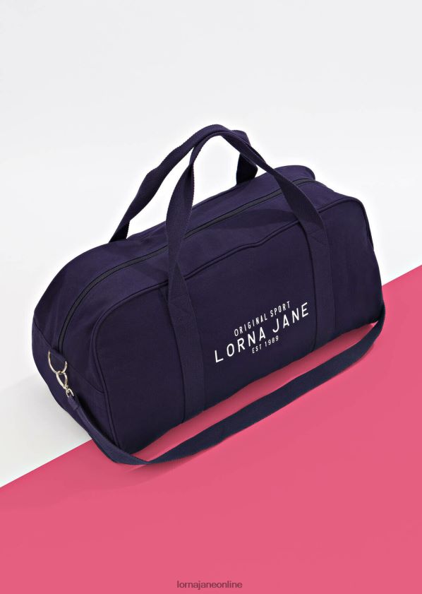 Lorna Jane Originale Sport-Reisetasche aus Segeltuch ZR60X276 Zubehörteil Französische Marine Frauen