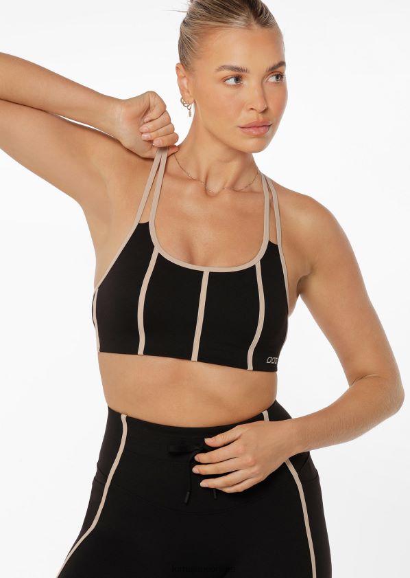 Lorna Jane Passen Sie den Performance-Sport-BH an ZR60X137 Bekleidung Schwarz Frauen