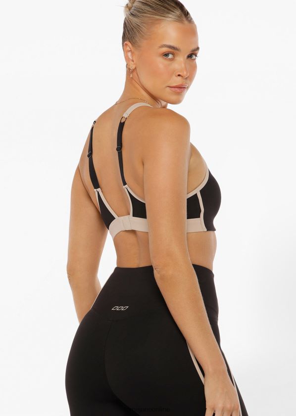 Lorna Jane Passen Sie den Performance-Sport-BH an ZR60X137 Bekleidung Schwarz Frauen