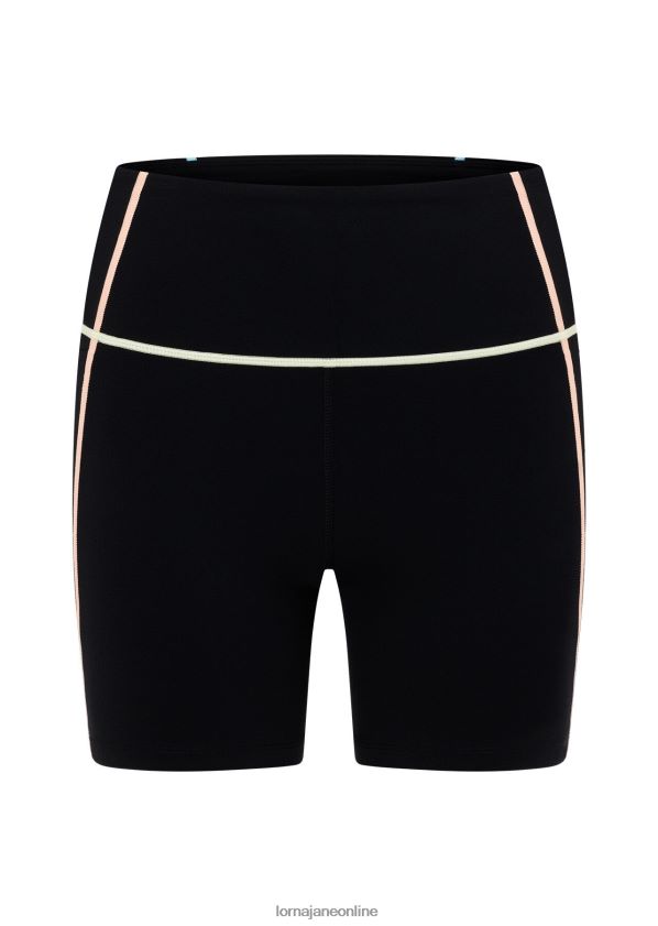 Lorna Jane Pastellfarbene recycelte Fahrradshorts ohne Scheuern ZR60X52 Bekleidung Schwarz Frauen
