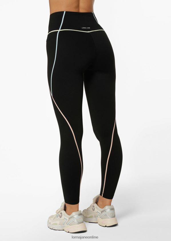 Lorna Jane Pastellfarbene recycelte Knöchelbeißer-Leggings ohne Scheuern ZR60X57 Bekleidung Schwarz Frauen